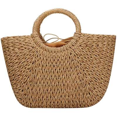 Wholesale Straw Beach Pouch Bags Tote Bag