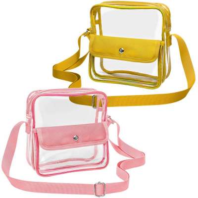 Womens Custom Transparent Bag Cross Body PVC Bags