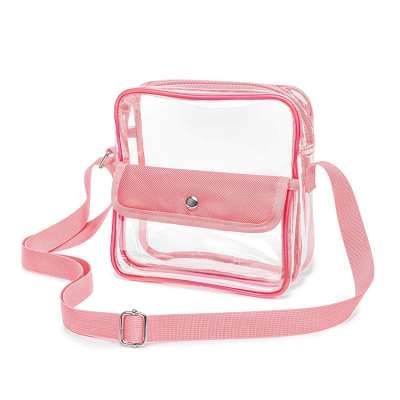 Custom PVC Transparent Crossbody Bag Waterproof Bags