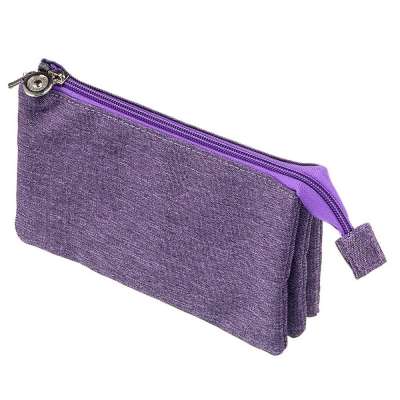 High Capacity Pencil Case with 3 Pockets Stationery Pencil Organizer