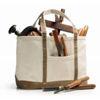 2020 Natural Canvas Tote Bags,Heavy Duty Canvas Tool Bag,Canvas Tote Bag With Outside Pockets