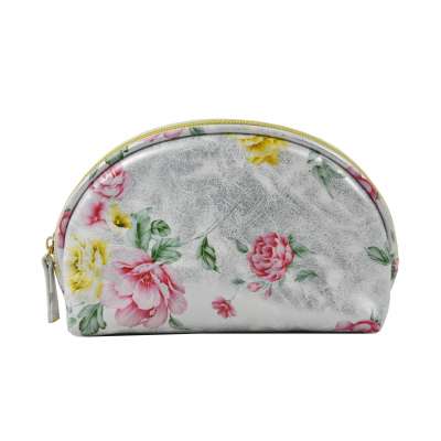 Custom Designed Small PU Leather Pouch Make Up Cosmetic Bag With Zipper