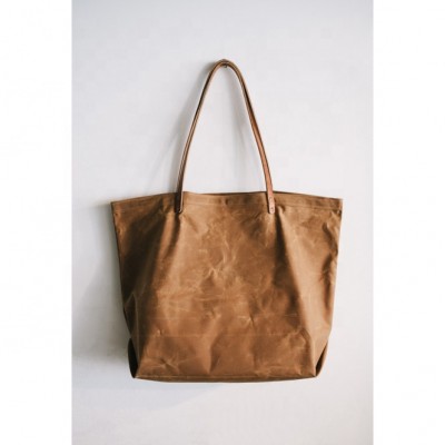 Factory good quality waxed canvas bag