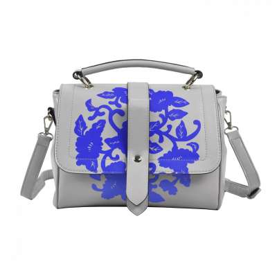 Custom Blue-and-white pattern bags Luxury women handbags ladies shoulder bag